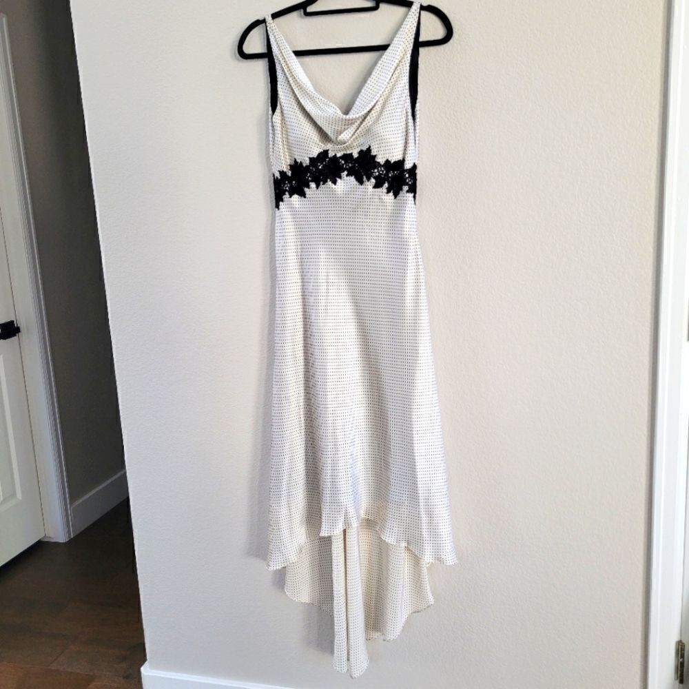 Laundry midi Polka dot silky dress size 6 S